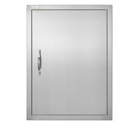 VEVOR BBQ Access Door, 508x686 mm Single Outdoor Kitchen Door, Stainless Steel Flush Mount Door, Wall Vertical Door with Handle, for BBQ Island, Grilling Station, Outside Cabin