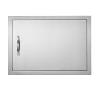 VEVOR BBQ Access Door, 610x432 mm Single Outdoor Kitchen Door, Stainless Steel Flush Mount Door, Wall Vertical Door with Handle, for BBQ Island, Grilling Station, Outside Cabinet