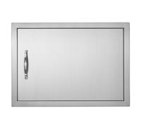 VEVOR BBQ Access Door, 610x432 mm Single Outdoor Kitchen Door, Stainless Steel Flush Mount Door, Wall Vertical Door with Handle, for BBQ Island, Grill