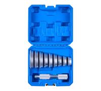 VEVOR Bearing Press Kit, 10 Pcs, Bearing Race and Seal Driver Set with 9 Bushings and Handle Shaft, Bushing Driver Tool Set, Heavy Duty Aluminum Alloy Removal Installation Tool Kit with Storage Case