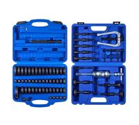 VEVOR Bearing Press Kit, 52+16 Pcs, 2 in 1 Bushing Driver Tool & Bearing Press Kit, Race and Seal Driver Set with 49 Bushings, 10 Collets, Slide Hammer, Heavy Duty Removal Installation Set with Case