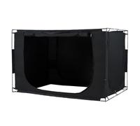 VEVOR 3 Doors Breathable Dream 0.43 in Fiber Poles Privacy, Full Size 70% Blackout Bed Canopy, Fit for Kids Playhouse and Adults Sleeping Tent, 2030 x 1520 x 1190 mm