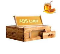 VEVOR Bee Hive Medium Box Starter Kit, 100% Beeswax Coated Natural Cedar Wood, Langstroth Beehive Kit with 10 Frames and Foundations, Transparent Acrylic Bee Windows for Beginners and Pro Beekeepers