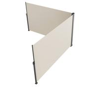 VEVOR Beige Retractable Awning 63" x 236" Aluminium Outdoor Privacy Screen VEVOR Beige