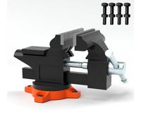 VEVOR 4.5" Bench Vise w/ Anvil 240°Swivel Base Heavy Duty Multipurpose Vise