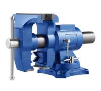 VEVOR Bench Vise 6 Inch, Double Swivel Rotating Heavy Duty Vise Head/Body Rotates 360°,Pipe Vise Bench Vices 30Kn Clamping Force,for Clamping Fixing Equipment Home or Industrial Use
