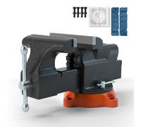 VEVOR 6" Engineer Vice w/ Anvil and Swivel Base Workshop Heavy Duty Bench Vise