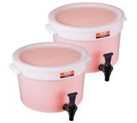VEVOR Beverage Dispenser, 3 Gallon Drink Dispensers for Parties, Plastic Juice Dispenser with Spigot and Lid, Iced Tea Lemonade Juice Water Dispenser, for Restaurants, Hotels, Parties, 2 Pack