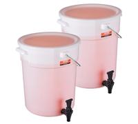 VEVOR Beverage Dispenser, 5 Gallon Drink Dispensers for Parties, Plastic Juice Dispenser with Spigot and Lid, Iced Tea Lemonade Juice Water Dispenser, for Restaurants, Hotels, Parties, 2 Pack
