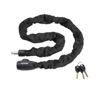 VEVOR Bike Chain Lock, 3.94 Ft Combination Bicycle Chain Lock with 4 Keys, Heavy Duty Anti-Theft High Security Bike Locks, Perfect for Bike, Motorcycle, Scooter, Bicycle, Door, Fence or Gate, 8mm