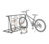 VEVOR Bike Rack, Fits Tire Width 3 Inch/76.2 mm, Carbon Steel Double-Sided Grid Bike Rack Stand, Freestanding Bicycle Storage Holder for Curbside, Garage, Indoor, Outdoor Parking, 6-Bicycle Capacity