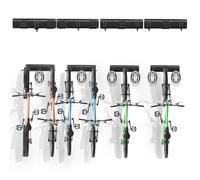 VEVOR Bike Storage Rack, 6 Bike Racks and 6 Helmets Hooks, Wall Mount Bike Storage Hanger, Home & Garage Organizer, Customizable for Various Bike Sizes, Adjustable Holder, Holds Up to 300 lbs, 68-inch