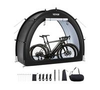 VEVOR Bike Storage Tent, 1 to 2 Bikes, Outdoor Spacious Bike Storage Tent with Ventilated Window, Waterproof Fan-Shaped Bike Tent with High Strength F