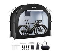 VEVOR Bike Storage Tent, 1 to 2 Bikes, Outdoor Spacious Bike Storage Tent with Ventilated Window, Waterproof Easy-to-Install Bicycle Shelter with High Strength Fiberglass & Dual Zippers