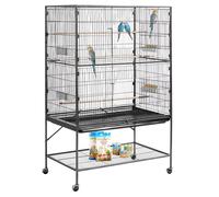 VEVOR Bird Cage Bird Flight Cage 930 x 580 x 1510 mm Wrought Iron with Perches