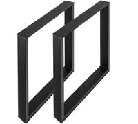Vevor Black Metal Table Legs Set Of 2 Steel Table Legs 28X23 Inch Dining Table Legs Office Table Legs Computer Desk Legs