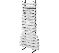 VEVOR Blueprint Storage Rack, Hanging Poster Display Rack 16-Tier, Vertical Blueprint Roll File Holder 2 Rolls/tire, Roll File Storage Rack for Blueprint Map Poster