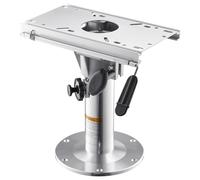 VEVOR Boat Seat Pedestal, Adjustable Height from 13.39 to 19.2 Inches, Aluminum Alloy Boat Chair Base with Slide, 5-inch Sliding Travel, Locking Design, Ideal for Fishing and Boating Enthusiasts