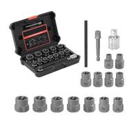 VEVOR Bolt Extractor Kit 16 Pieces Impact Bolt & Nut Remover Set with Adapters