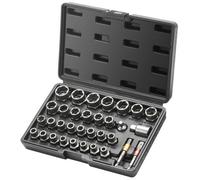 Vevor Bolt Extractor Set, 29-Piece Bolt And Nut Remover Set, 6mm To 10mm, 13/32"-3/4", Cr-Mo Steel Extraction Socket Set