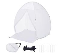 VEVOR Booth DIY Spray Painting, Polyester, White, 152,4 x 152,4 x 177,8 cm