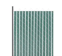 VEVOR Bottom Locking Privacy Slats, Double-Wall Vertical Bottom-Locking Slats with Wings for Chain-Link Fence, High-Density HDPE Chain Link Slats Ideally Fit 4' High Fence for Garden and Farm(Green)