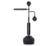 VEVOR Boxing Speed Trainer, Punching Bag with Stand, Reflex Boxing Bag for Teens & Adults, Height Adjustable Free Standing Strike Bag Set with Gloves,