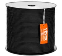 VEVOR Braided Nylon Rope, 3/16 in x 1000 ft, 32 Strands, 720 LBS Breaking Strength Outdoor Climbing Rope, Arborist Tree Climbing Rigging Rope for Rock
