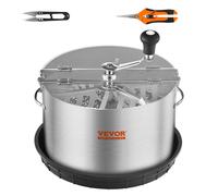 VEVOR Bud Leaf Trimmer, 16 inch Stainless Steel Manual Bud Trimmer Machine, with Clear PET Cover for Visual Cutting, Hand Pruners Included, for