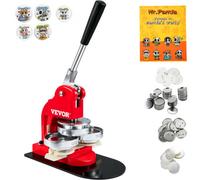 VEVOR Button Maker Machine, 58 mm (2.25 inch) Badge Punch Press Kit, Children DIY Gifts Pin Maker, Button Making Supplies with 500pcs Button Parts & C