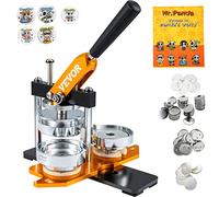 VEVOR Button Maker Machine, 75 mm (3 inch) Badge Punch Press Kit, Children DIY Gifts Pin Maker, Button Making Supplies with 500pcs Button Parts & Circle Cutter & Magic Book