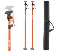 VEVOR Cabinet Jack Support Pole, 2-Pack, 125-291 cm Steel Telescopic Quick Support Rod, Adjustable 3rd Hand System up to 90 kg Capacity for Installing Cabinets, Lifting Drywall, Cargo Bars
