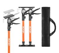 VEVOR Cabinet Jack Support Pole 2-Pack 20.8-45.2 Inch Steel Telescopic Quick Support Rod Adjustable 3rd Hand System up to 154 lbs Capacity for Ins