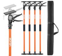 VEVOR Cabinet Jack Support Pole, 4-Pack, 116-290 cm Steel Telescopic Quick Support Rod, Adjustable 3rd Hand System up to 70 kg Capacity for Installing Cabinets, Lifting Drywall, Cargo Bars