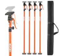 VEVOR Cabinet Jack Support Pole, 4-Pack, 125-291 cm Steel Telescopic Quick Support Rod, Adjustable 3rd Hand System up to 90 kg Capacity for Installing Cabinets, Lifting Drywall, Cargo Bars