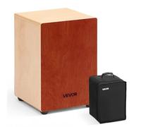 VEVOR Cajon Box Drum, with Internal Guitar Strings, Lightweight Wooden Percussion Box, Portable Birch Wood Drum Musical Instrument with Travel Bag, for Beginners and Professionals, 12 x 12 x 17 in