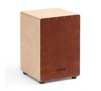 VEVOR Cajon Box Drum, with Internal Snare Wires, Lightweight Wooden Percussion Box, Portable Birch Wood Drum Musical Instrument with Silicone Feet, for Beginners and Professionals, 12 x 12 x 17 in