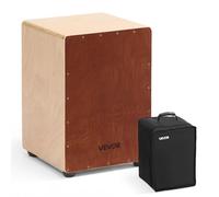 VEVOR Cajon Box Drum, with Internal Snare Wires, Lightweight Wooden Percussion Box, Portable Birch Wood Drum Musical Instrument with Travel Bag, for Beginners and Professionals, 12 x 12 x 17 Inches