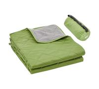VEVOR Camping Blanket, Large Warm Stadium Blanket, Waterproof & Windproof, 330GSM Polyester Fleece, Flame Retardant, Great for Outdoors, Picnics, Hiking, Sports Events, Travel, 82" x 55", Bicolor
