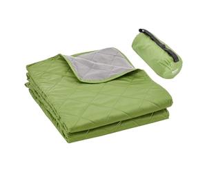 VEVOR Camping Blanket, Large Warm Stadium Blanket, Waterproof & Windproof, 330GSM Polyester Fleece, Flame Retardant, Great for Outdoors, Picnics, Hiking, Sports Events, Travel, 82" x 55", Bicolor