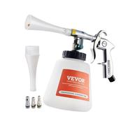 VEVOR Car Cleaning Gun, 6-9.2 Bar High-Pressure Air Blow Gun with 2 Set Nozzles & 1L Liquid Bottle, Vortex Cleaning Gun, Quickly Blasts Dirt and Dust from Surface, Work with 1/4 NPT Air Compressor