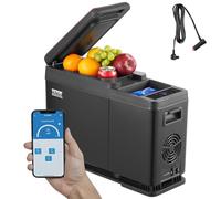 VEVOR Car Refrigerator, 12 Volt Car Armrest Refrigerator Fridge, 8 L Single Zone Portable Freezer, -4℉-68℉ Adjustable Range, 12/24V DC and 100-240V AC Compressor Cooler for Outdoor, Camping