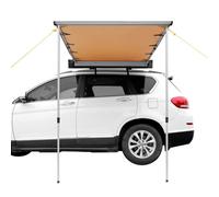 VEVOR Car Side Awning, Large 4.6'x6.6' Shade Coverage Vehicle Awning, PU3000mm UV50+ Retractable Car Awning with Waterproof Storage Bag, Suitable for Truck, SUV, Van, Campers
