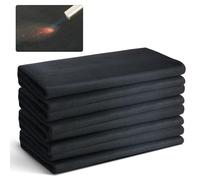 VEVOR Carbon Felt Welding Blanket 4 Pack, 37" x 36" Flame Retardant Welding Blanket, Up to 1800°F Heat Resistant Blanket Set, Cuttable Carbon Fiber Fire Retardant Insulation Welding Mat Pad