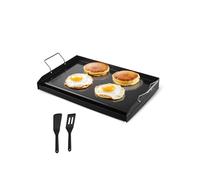 VEVOR Carbon Steel Griddle, 24x16 inch Universal Flat Top Rectangular Plate, Gas Grill Griddle for BBQ Grill, Teppanyaki, Portable Family Cookware with Handle, for Camping Tailgating Party