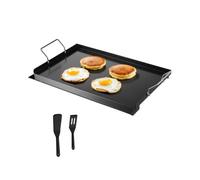 VEVOR Carbon Steel Griddle, 24x16 inch Universal Flat Top Rectangular Plate, Gas Grill Griddle for BBQ Grill, Teppanyaki, Portable Family Cookware with Handle, for Camping Tailgating Party