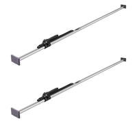 VEVOR Cargo Bar, Ratcheting Cargo Bar Adjustable from 89" to 104", Heavy-duty Steel Cargos Stabilizer with Non-Slip Foot Pads, Truck Bed Load Lock Bars for Box Trucks, Semi-Trailers, Trailers (2PCS)