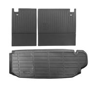 VEVOR Cargo Mats Compatible with Toyota Kluger & Highlander 2020-2024 Custom Fit TPE Cargo Liner Set for SUVs Trunk and Rear Back Seat Protector Rep