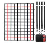VEVOR Cargo Net, 96 in x 72 in, Heavy Duty Truck Cargo Net for Truck Bed, 4 Adjustable Straps with Buckles and S-Hooks, Wear-resistant & Weather-proof, Suitable for Pickup, Truck, Jeep, SUV, Boat