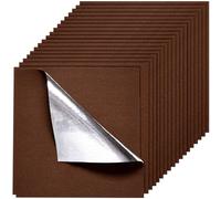 VEVOR Carpet Tiles 610x610 mm, 20 PCS Peel and Stick Carpet Square Rug, Self Adhesive Commercial Floor Soft Padded for Seamless Cover 7.4㎡, Easy DIY Replacement for Living Room Office, Dark Brown